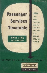 British Railways Timetable - Summer 1959