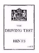 Driving Test Hints (click to see an enlargement)