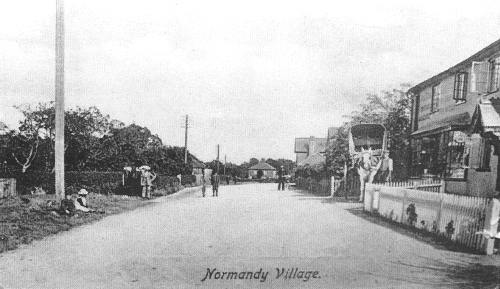 The Road at Normandy Village c1910
