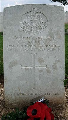 Gravestone of Roy Alfred Roberts