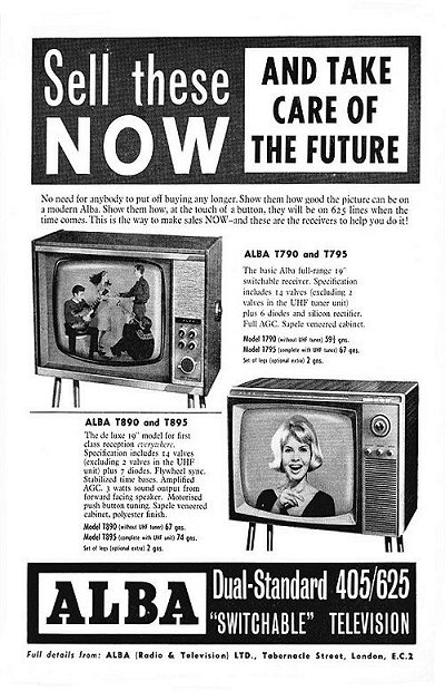 Television Set Advert 1963