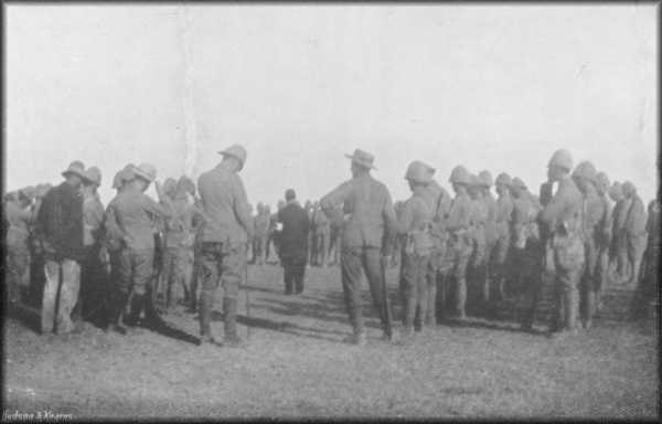 PARADE SERVICE ON THE TUGELA.
