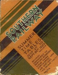 Southern Railway Timetable - Summer 1939