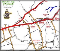 Interactive Map of Roads, Garages & Cafés in Normandy