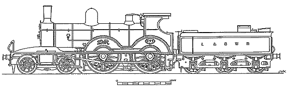 Adams X2 Class Locomotive No. 577