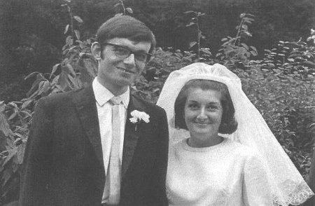 Trevor and Christine on their wedding day 1969